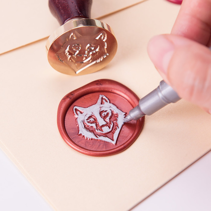 Ghost Wax Seal Stamp Custom Sealing Wax Stamp Kit Personalized Gifts :  VEASOON