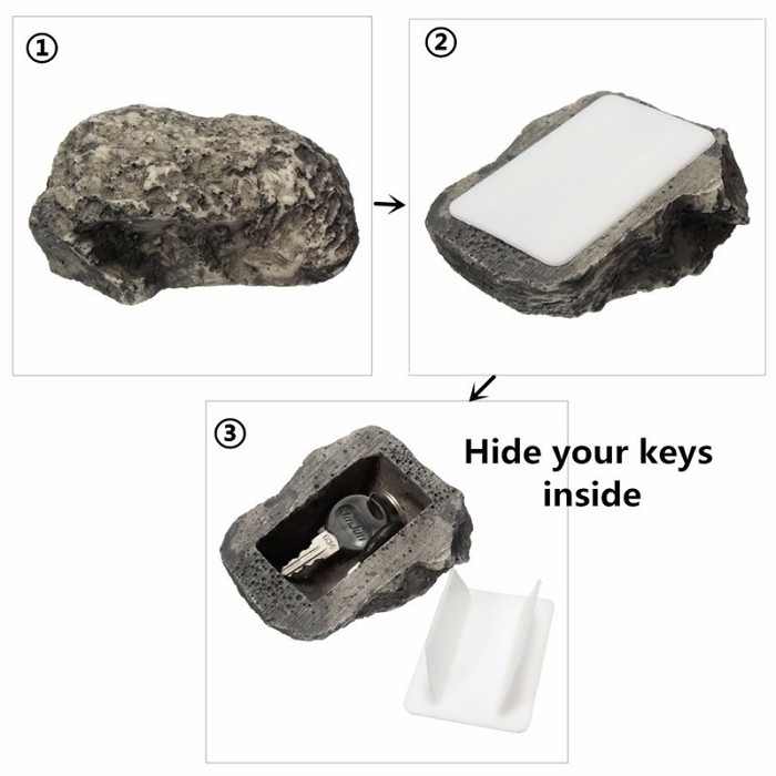 Stone Diversion Safe Spare Key Hiding Rock Key Safe