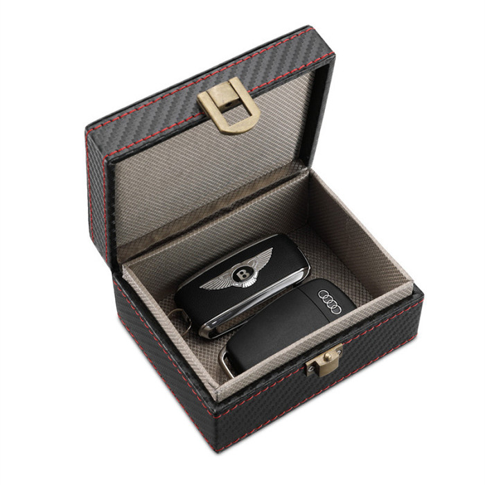 RFID Carbon Fibre Box Faraday Box Anti-Scan Anti-GPS Locator Signal Shielding Box Personalized Gift for Him