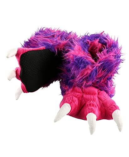 Lazy One Animal Paw Slippers for Kids and Adults, Fun Costume for Kids, Cozy Furry Slippers