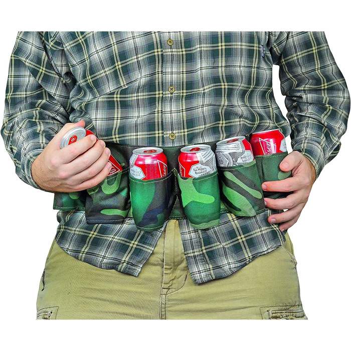 This 6 pack beer and soda can holder is the ultimate party, camping and boating accessory!