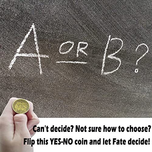 PiaoHao Yes No Letter Challenge Coin Decision Maker Coin&Collector's Medallion Souvenir,Lucky Love Wish Coin(Bronze)