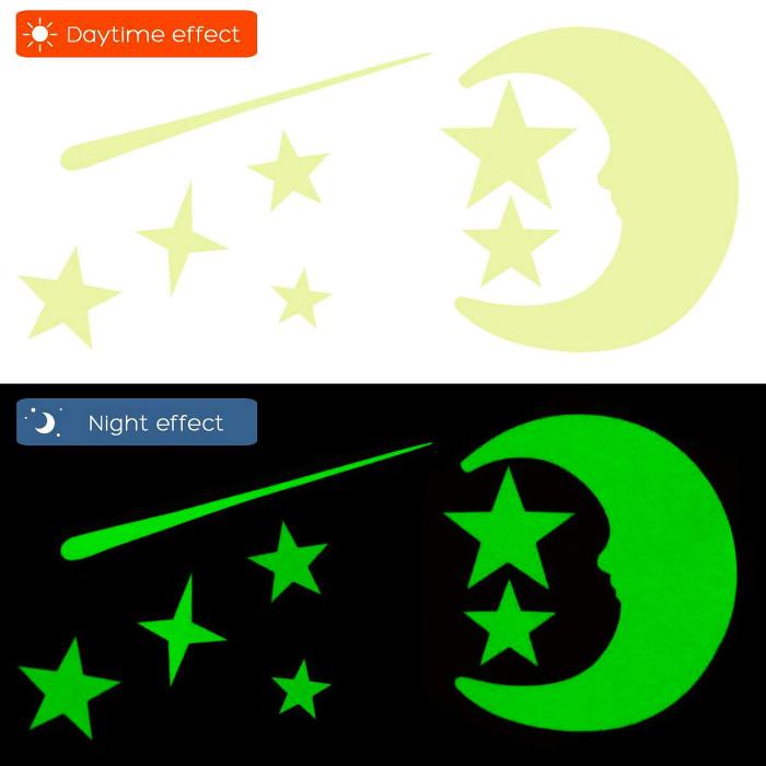 Glow In The Dark Stars and Moon