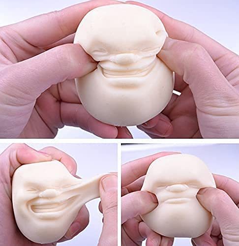 Help relieve stress in minutes with these human face stress balls