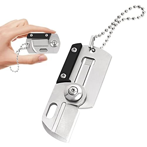 Simple classic 3Cr13Mov Stainless Steel Mini Metal Key Fob Pocket Knife