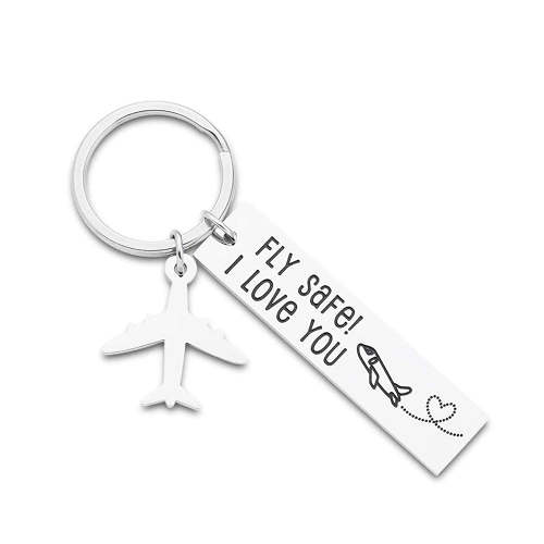 Got a loved one who is about to travel? Then this Fly Safe keychain is for them