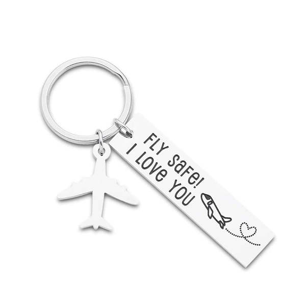 Got a loved one who is about to travel? Then this Fly Safe keychain is for them