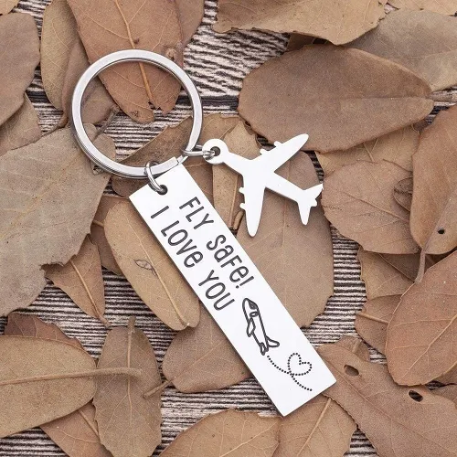 Got a loved one who is about to travel? Then this Fly Safe keychain is for them