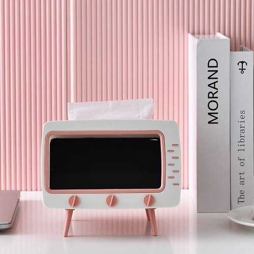 Add a touch of nostalgia to your home with this unique retro TV tissue box