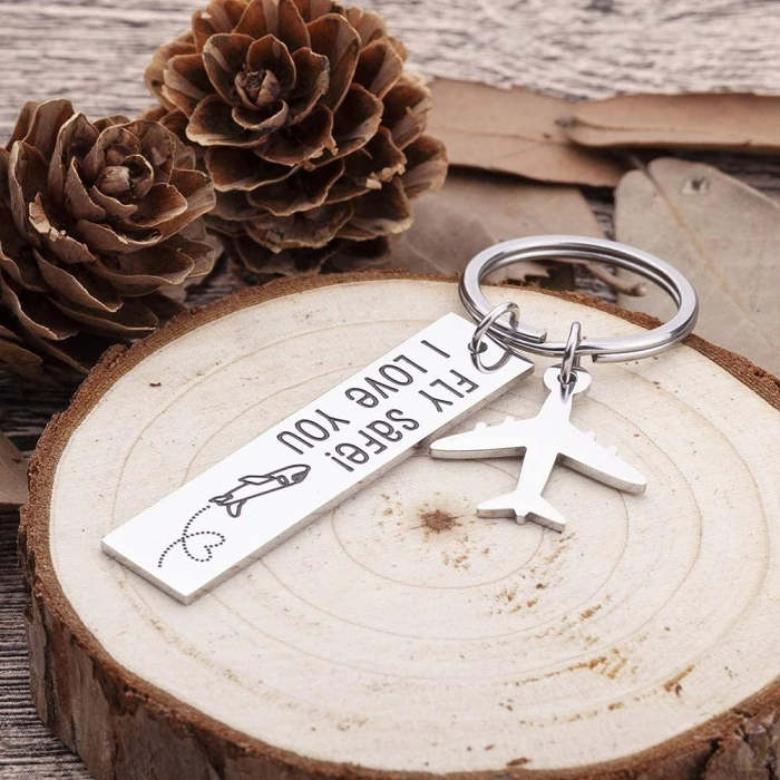 Got a loved one who is about to travel? Then this Fly Safe keychain is for them