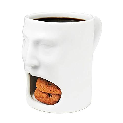 Ceramic Cookies Mug Dunk Mug Cookie Holder With Biscuit Holder Mug