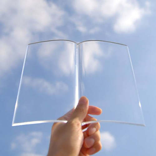 Transparent Book Weight