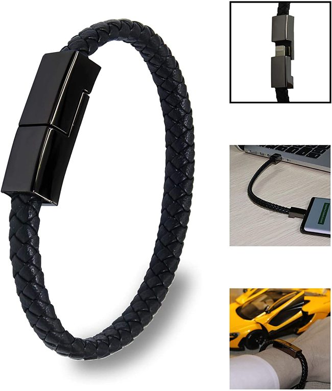 Personalized Charging Cable Bracelet for Apple Samsung Type-C Android Wedding Gifts for Groomsman