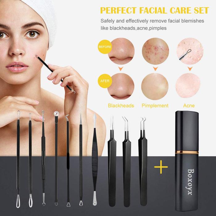 Say goodbye to pimples, blackheads and whiteheads with this pimple popper kit