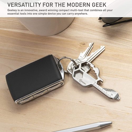 16+ tools in 1 stainless steel key shaped pocket tool