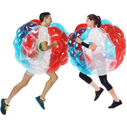Bounce off the walls with these giant inflatable bubble balls