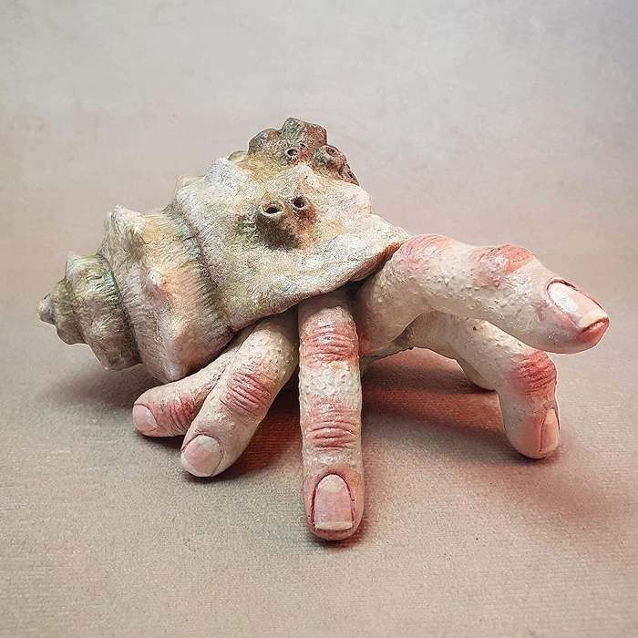 Check out this bizarre finger crab