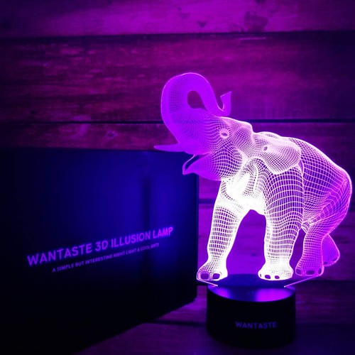 Elephant 3D Night Light
