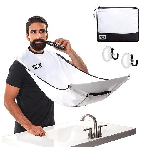 This beard bib apron is going to be your favorite grooming accessory ever.