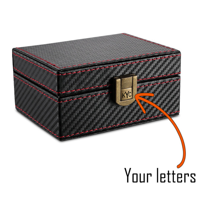 RFID Carbon Fibre Box Faraday Box Anti-Scan Anti-GPS Locator Signal Shielding Box Personalized Gift for Him