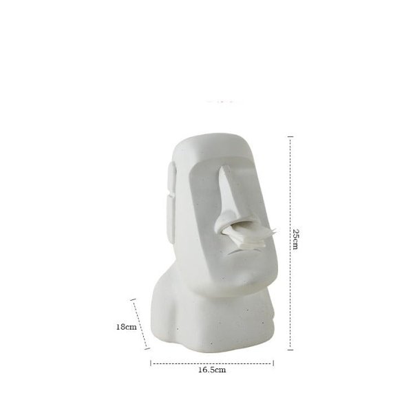 Moai Stone Tissue Box