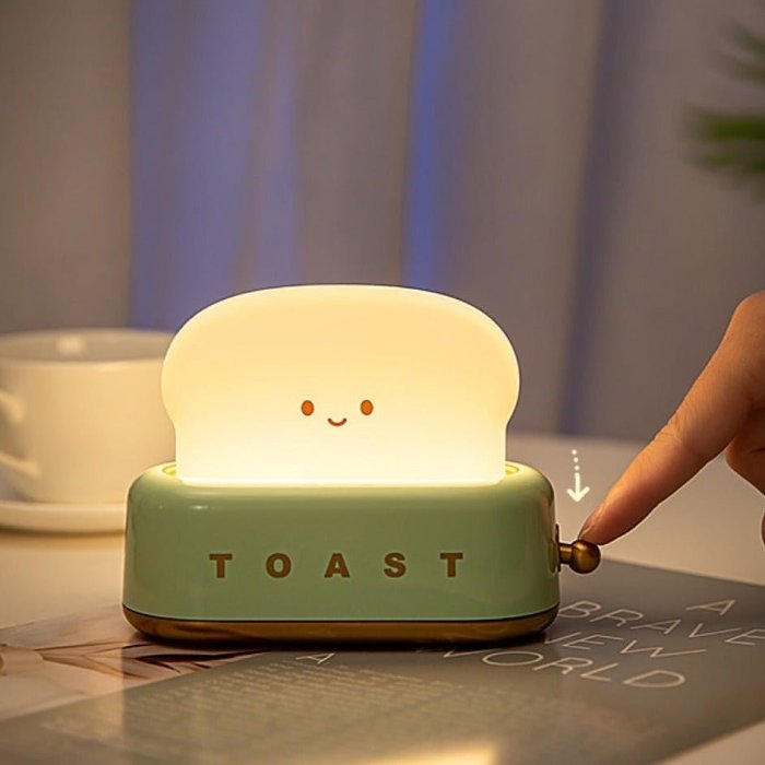 Toast Table Lamp Night Light Home Decor Birthday Gifts for Girlfriend