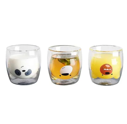 Bear Glass Cup Set