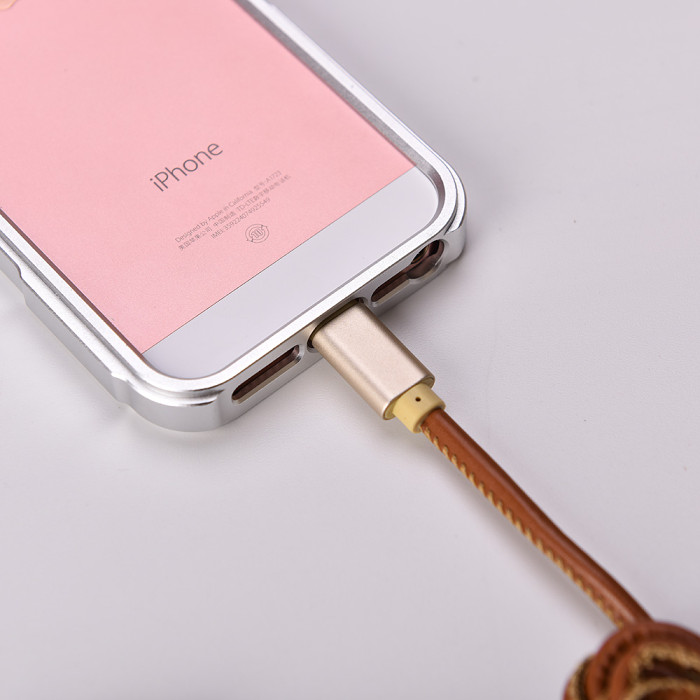 Clearance Leather Charging Cable for Apple iPhone iPad