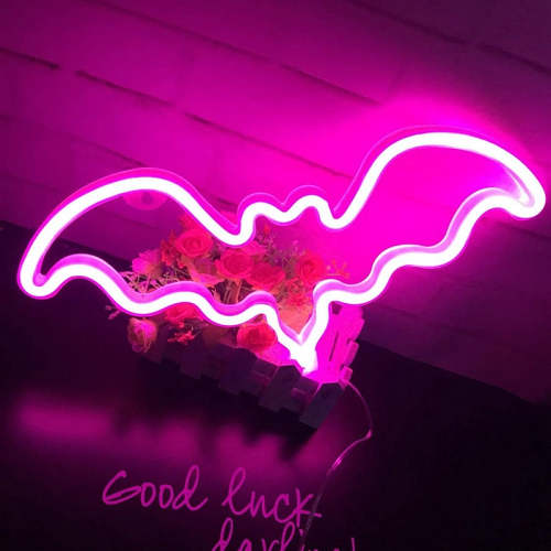 LED Neon Bat Heart Cat Light