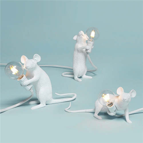 Cute Mouse Lamp [White or Gold]