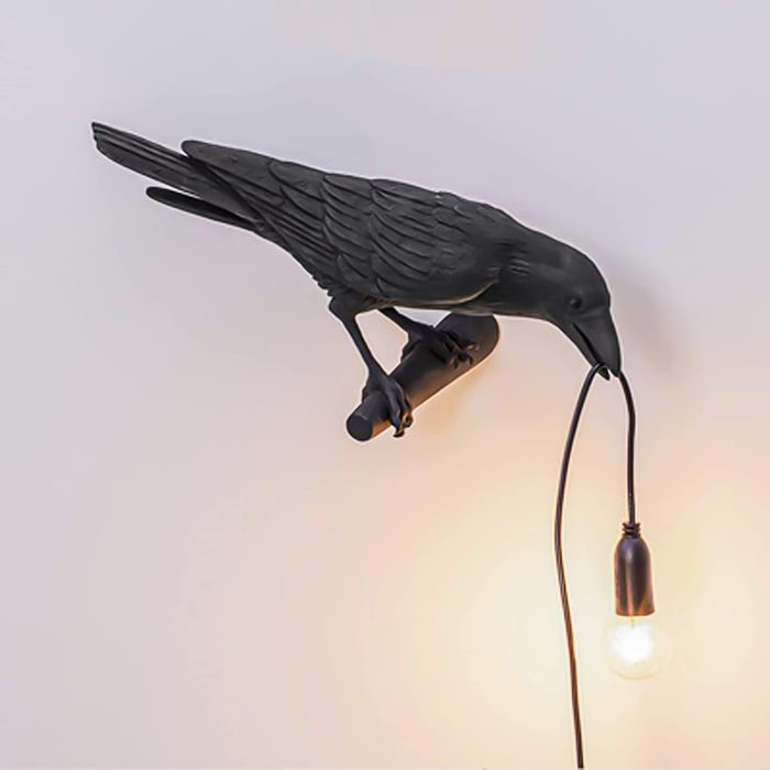 The Edgar Allen Crow Lamp