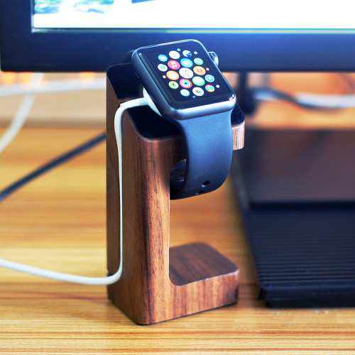 Wooden Apple Watch Charger Stand