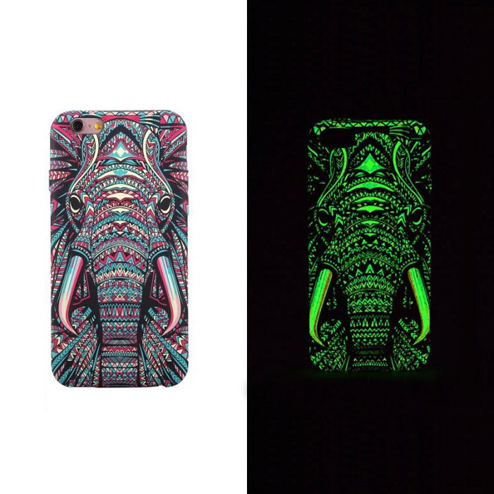 Aztec Elephant iPhone Case Luminous Phone Cases iPhone 15 Cases