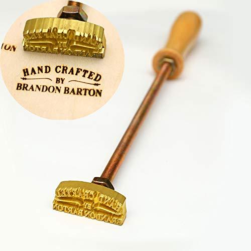 Custom Logo Wood Branding Iron,Durable Leather Branding Iron Stamp,Wood Branding Iron/Wedding Gift,Handcrafted by Design (1 x1 )