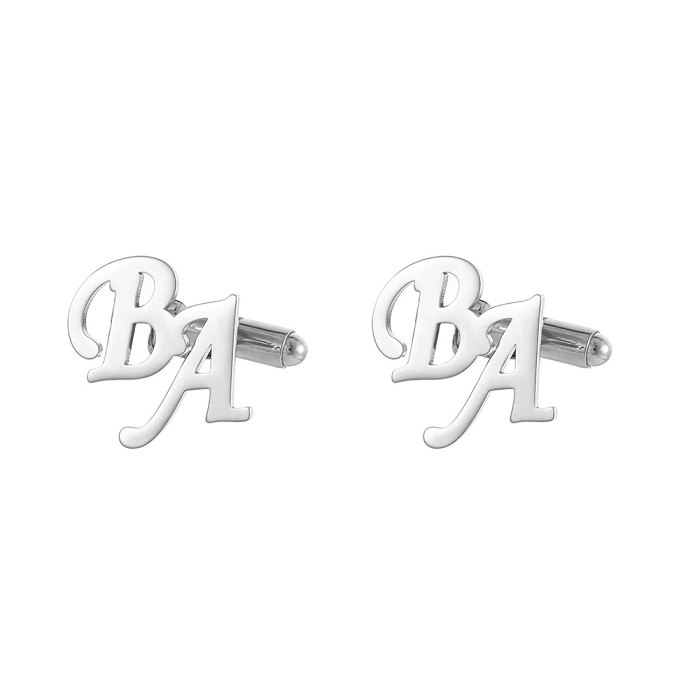 Personalized Initials Cufflinks Letters Cufflinks Name Cufflinks Gifts for Men Him