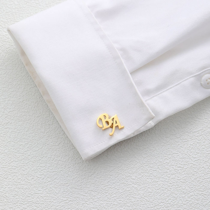 Personalized Initials Cufflinks Letters Cufflinks Name Cufflinks Gifts for Men Him