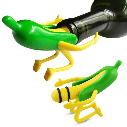 Mr. Corn Bottle Stopper Bar Accessories Gifts for Man Him