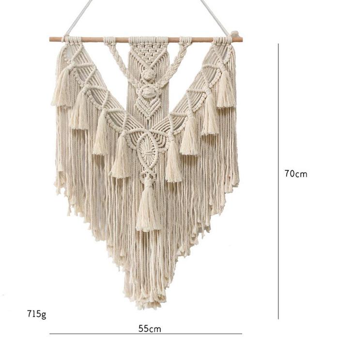 Hand-woven Pendant Macrame Wall Hanging, Gorgeous Woven Tapestry Decoration