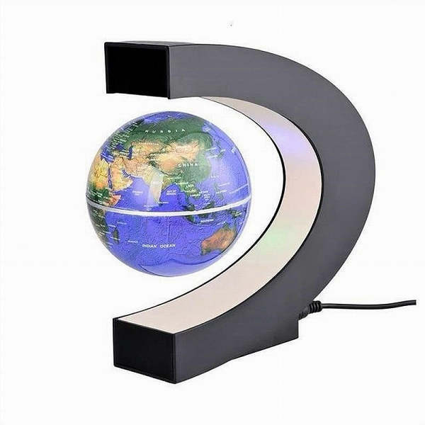 Floating Magnetic Levitating Globe, LED World Map, Electronic Novelty Light, Home Decor