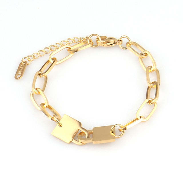 Ladies Vintage Chain Bracelets, Women Bohemian Thick Bracelets