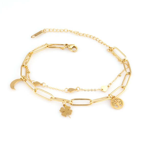 Ladies Vintage Chain Bracelets, Women Bohemian Thick Bracelets