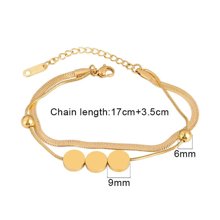 Ladies Vintage Chain Bracelets, Women Bohemian Thick Bracelets