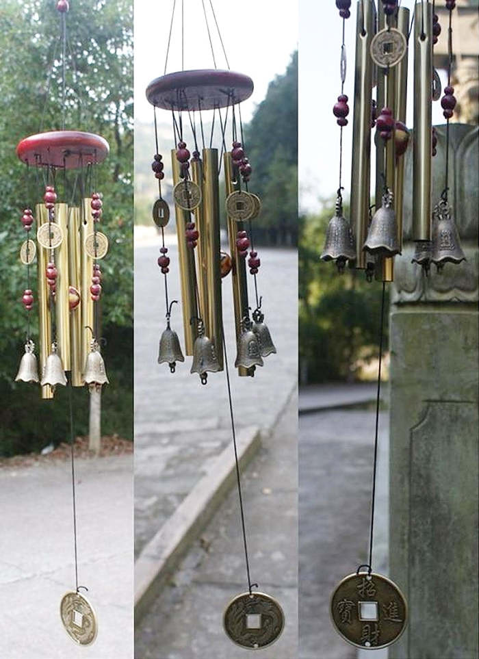 Outdoor Living Wind Chimes, Yard Garden Bells, Copper Antique Hanging Home Decor