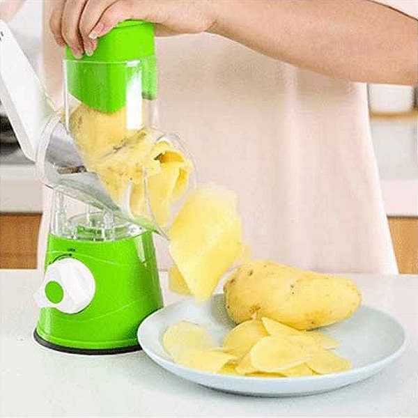 Manual Vegetable Slicer, Kitchen Accessory Vegetable Chopper, Round Grater, Cutter