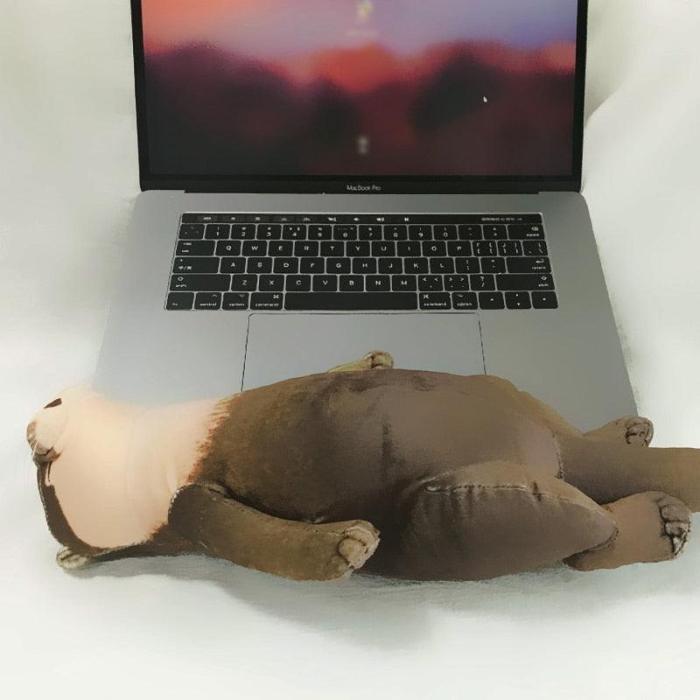 Otters Shape Plush For Keyboard Mouse Palm