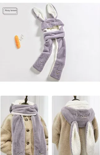 Animals 3 In 1 Gloves Scarf