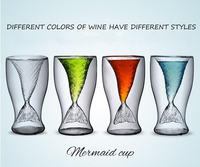 Mermaid Tail Wine Glass