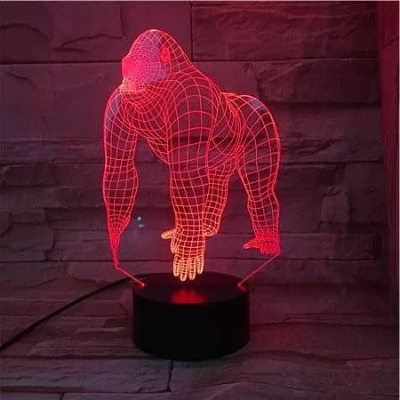 3D Gorilla USB LED Lamp