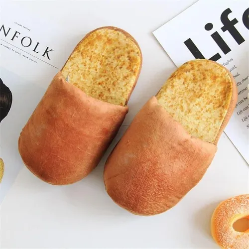 Bread Shape Indoor Slippers