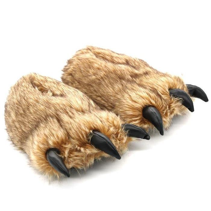 Furry Bear Slippers